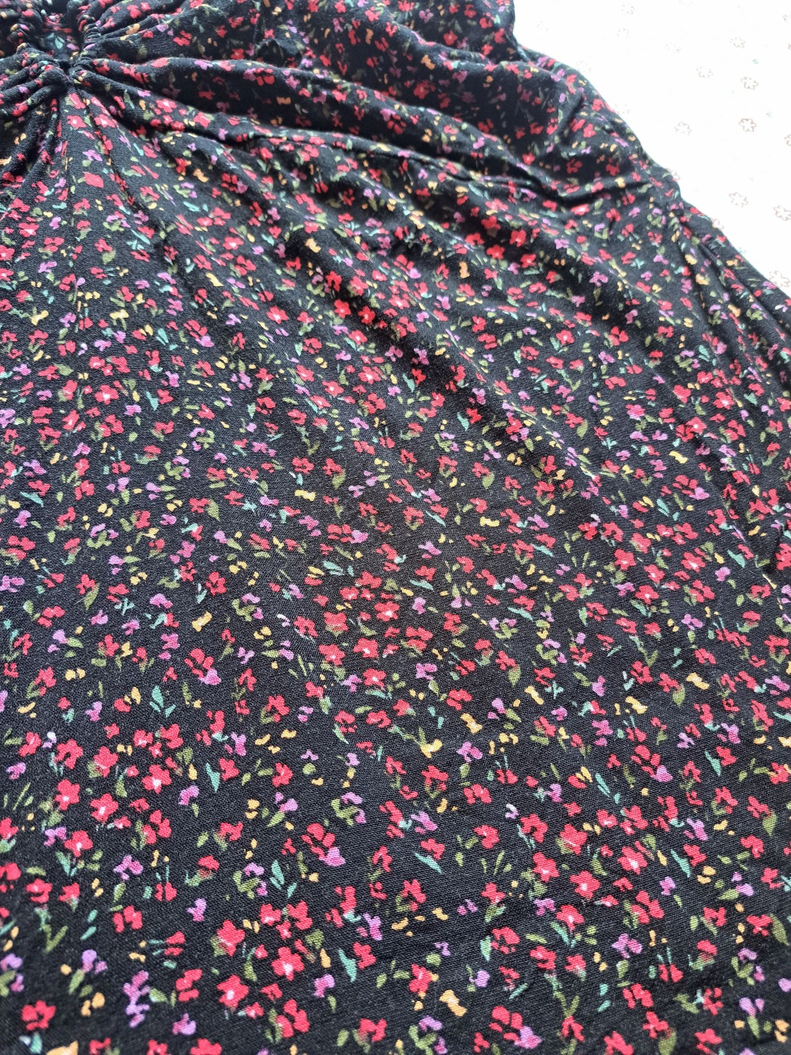 Black floral dress H&M - Size XL - Very good condition – photo 2